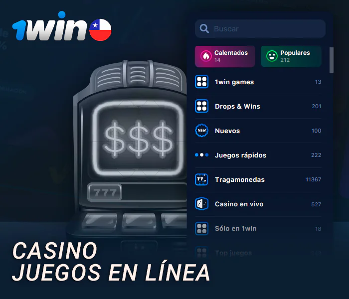 Categorías de juego en el casino en línea 1Win