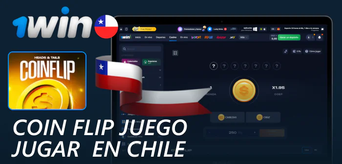 Juego Coin Flip en 1win para jugadores de Chile