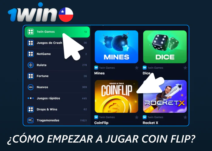 Cómo jugar a Coin Flip en 1win