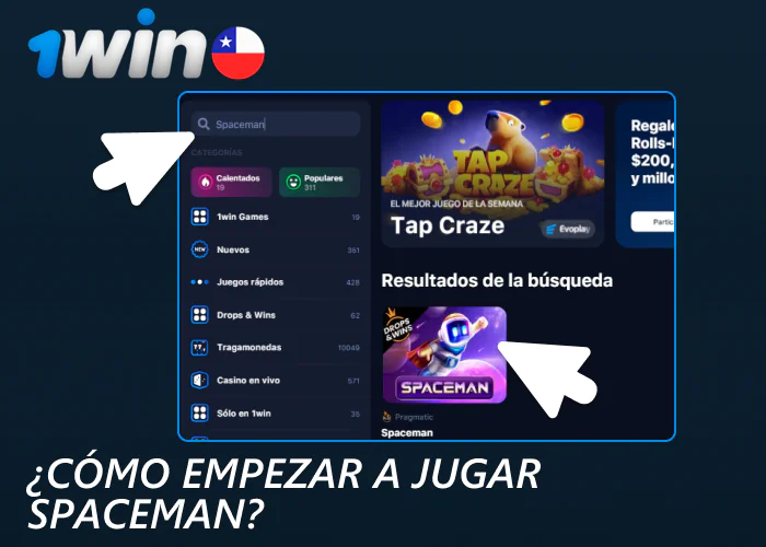 Cómo jugar a Spaceman en 1win