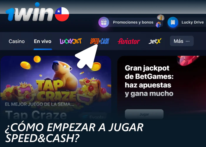 Cómo jugar a Speed&Cash en 1win