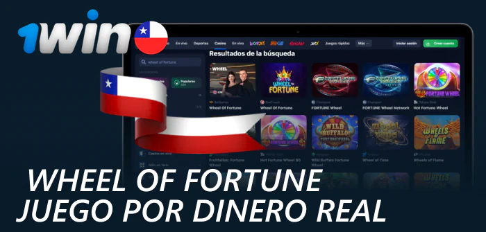 Juego Wheel of Fortune en 1win para jugadores de Chile